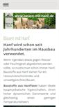 Mobile Screenshot of bauen-mit-hanf.de