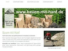 Tablet Screenshot of bauen-mit-hanf.de